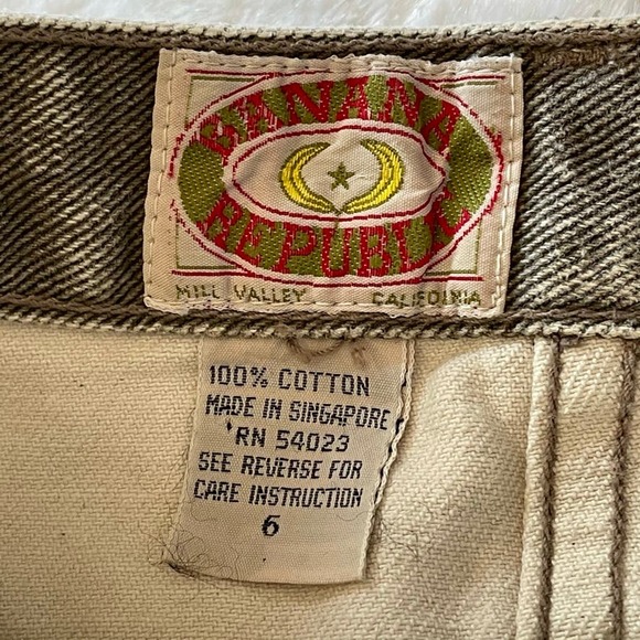 Vintage Straight High Rise Back Slit Jean Denim Womens Knee Length Skirt 6 - Picture 3 of 8